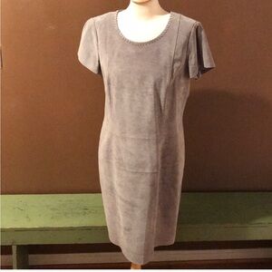 Marc Aurel suede-front dress